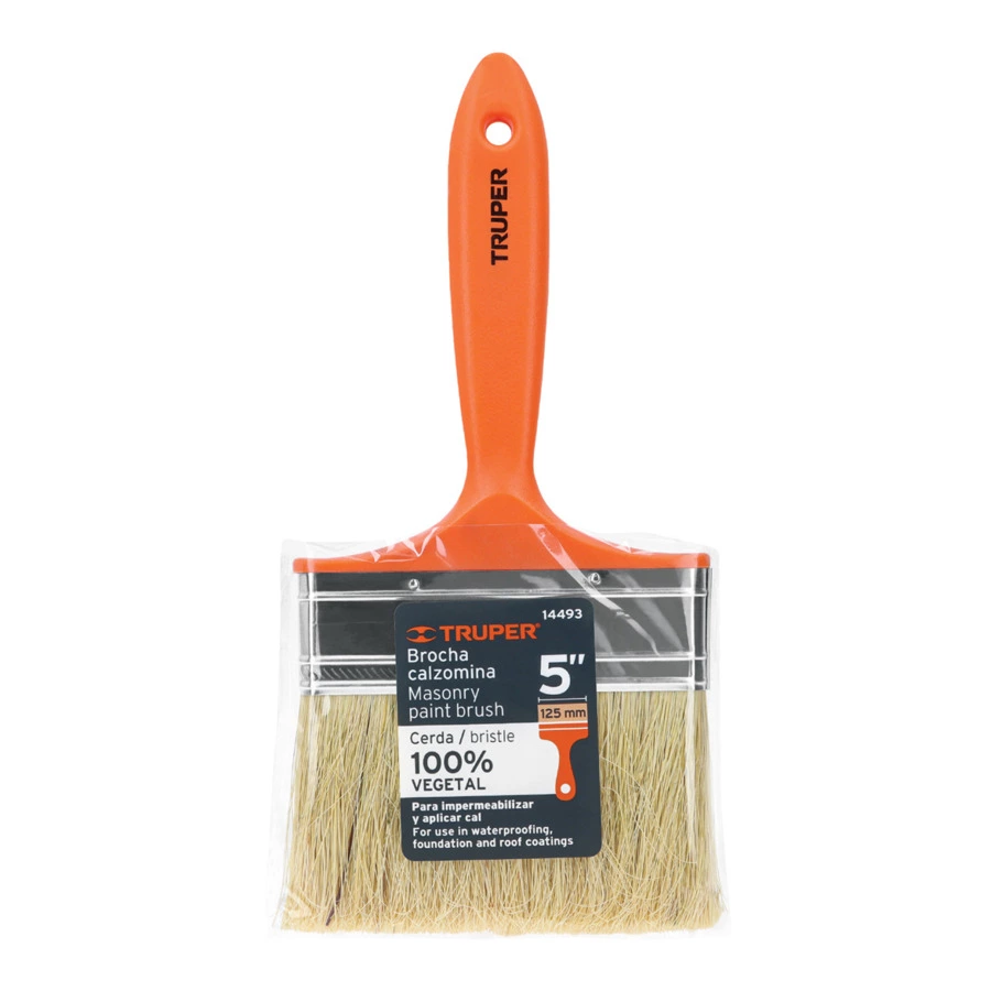 Кисть малярная Truper 7х12,5 см, щетина натуральная, ручка пластик, 14493