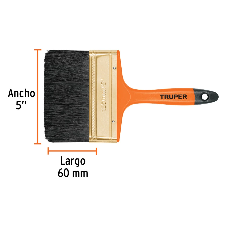 Кисть малярная Truper, щетина из конского волоса, ручка пластик, 14487