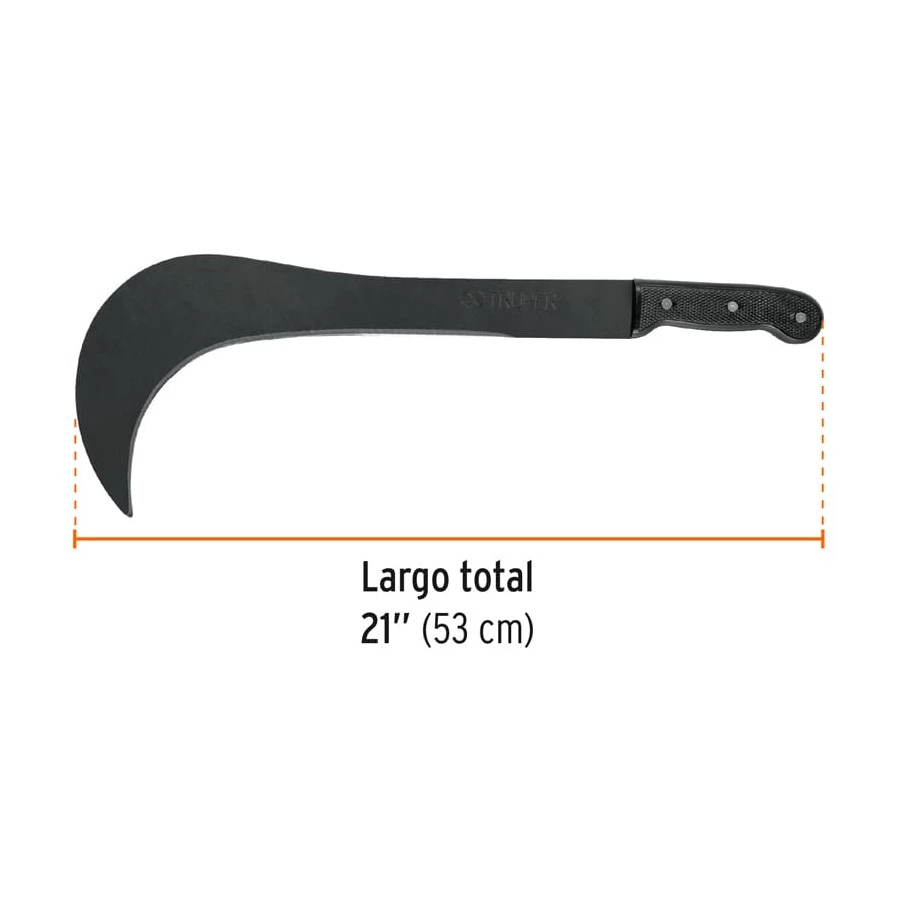 Мачете серповидное Truper 40 см, черная ручка, 15876