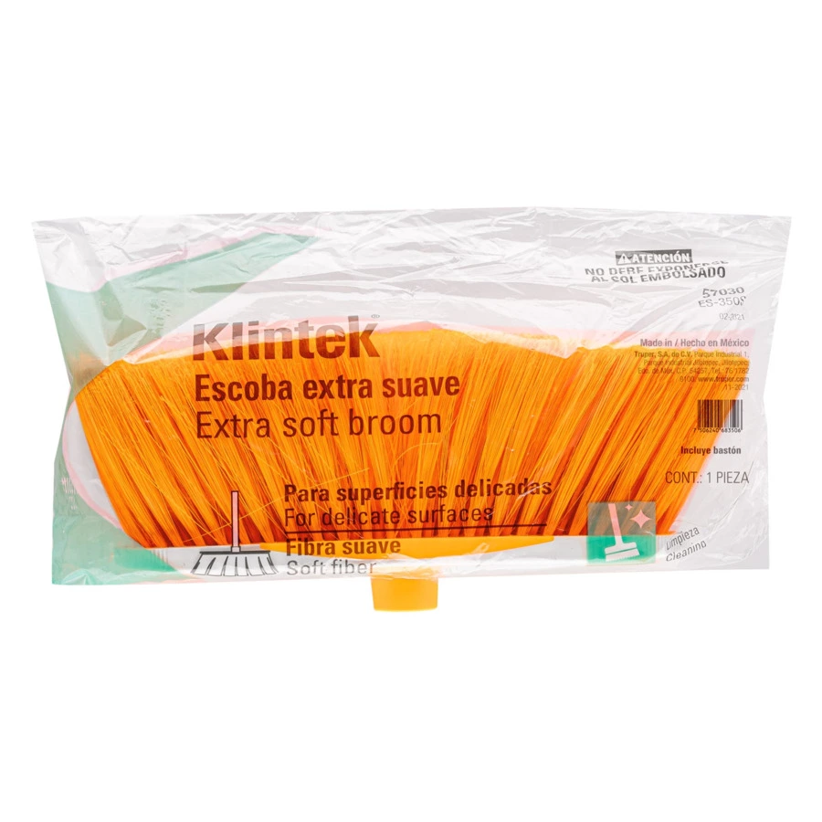 Щетка уличная Klintek 28х10см, ручка дерево 120см,  57030, цвет ассорти