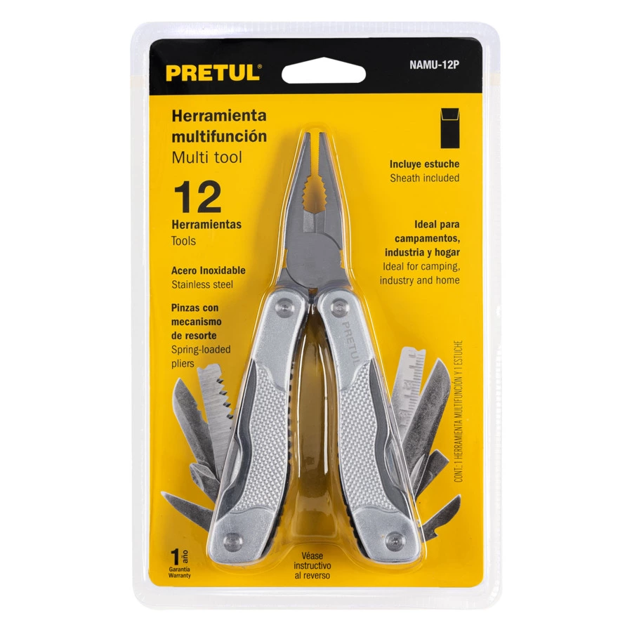 Мультиинструмент Pretul 10 функций, сталь нержавеющая, 24106