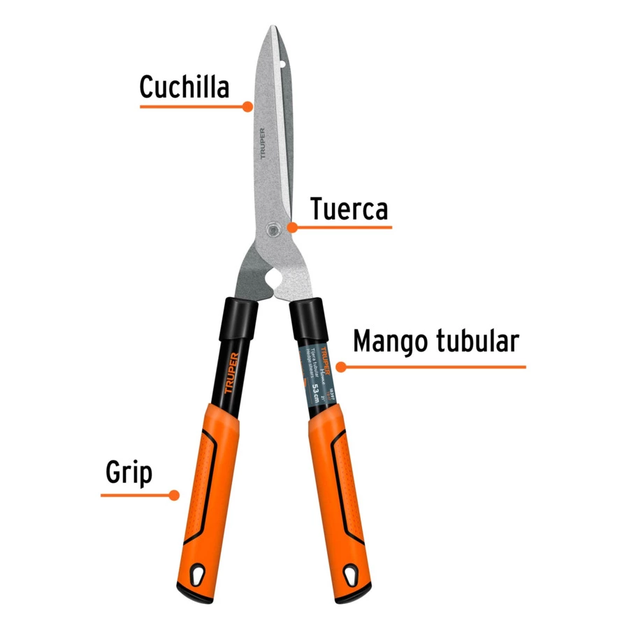 Ножницы для живой изгороди Truper, лезвие 19 см, длина 56 см, 18397