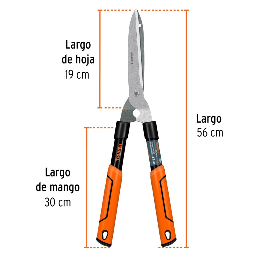 Ножницы для живой изгороди Truper, лезвие 19 см, длина 56 см, 18397