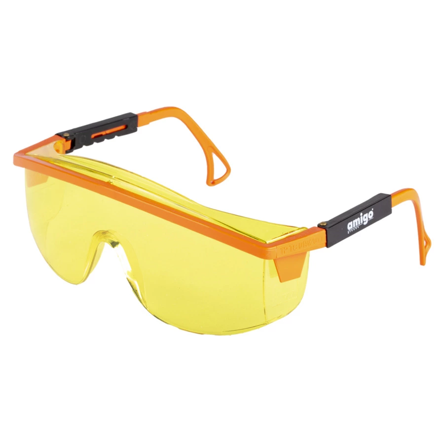 Очки защитные с регулируемыми дужками Amigo янтарные 74214