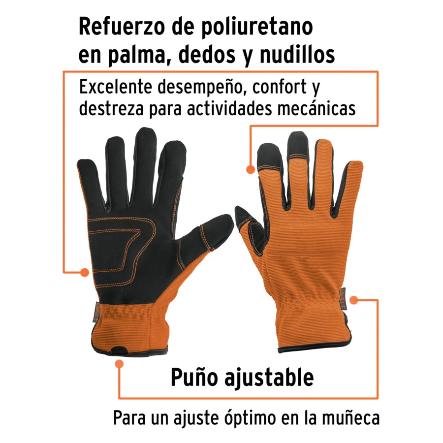 Перчатки механика защитные профессиональные, универсальный размер Truper 10848