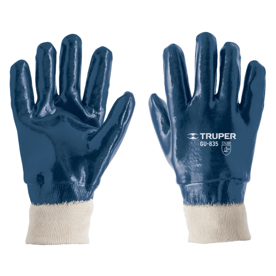 Перчатки защитные хлопковые с нитриловым покрытием универсальный размер Truper 15244
