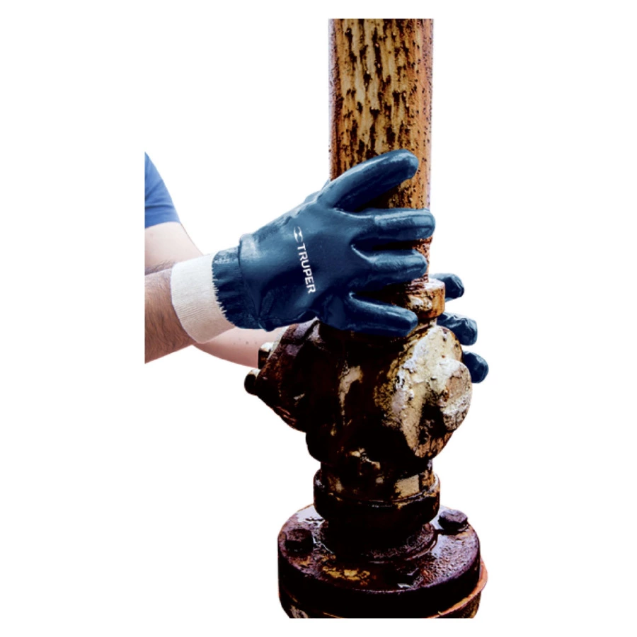 Перчатки защитные хлопковые с нитриловым покрытием универсальный размер Truper 15244