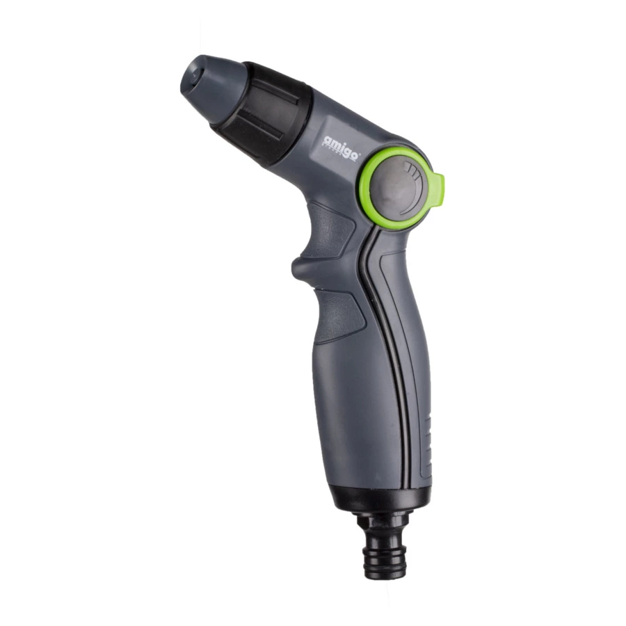 Пистолет-распылитель Amigo 2 режима, пластик, серый, 79390