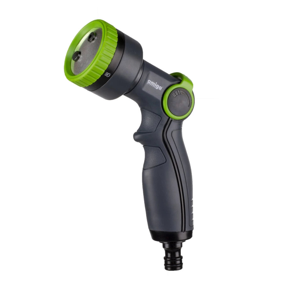 Пистолет-распылитель Amigo 3 режима, пластик, серый, 79400