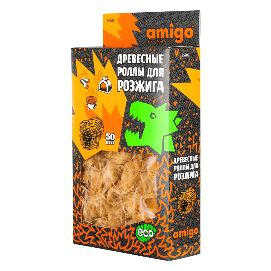 Роллы для розжига Amigo grande, 50 шт, 75205