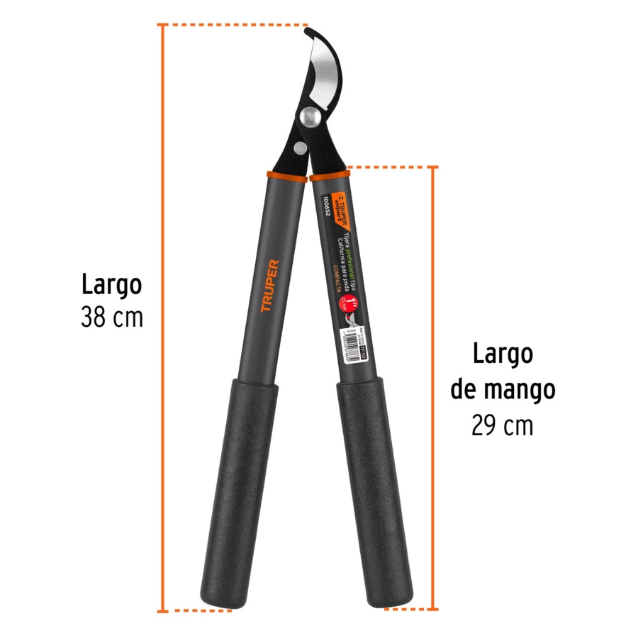 Сучкорез By-pass Truper, рез 2,5 см, длина 38 см, 100652