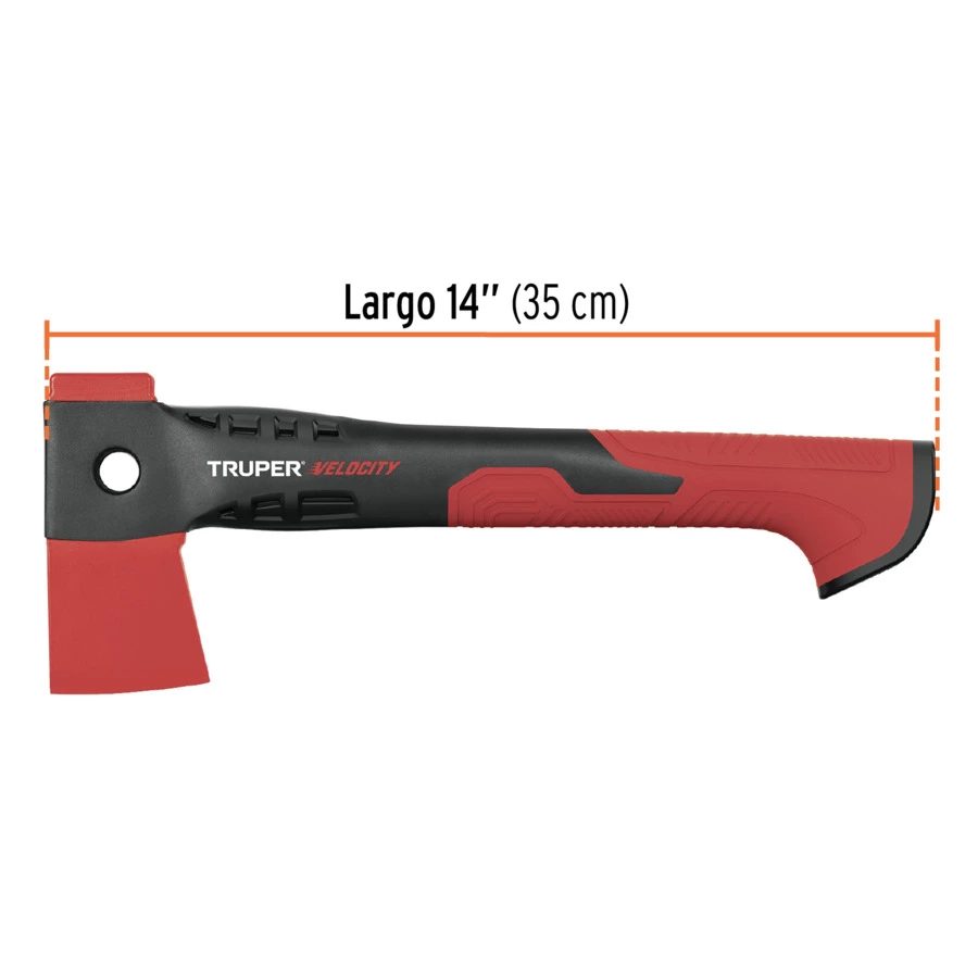 Топорик туристический Truper 0,45 кг, ручка нейлон, 36 см, сталь кованая, 100175