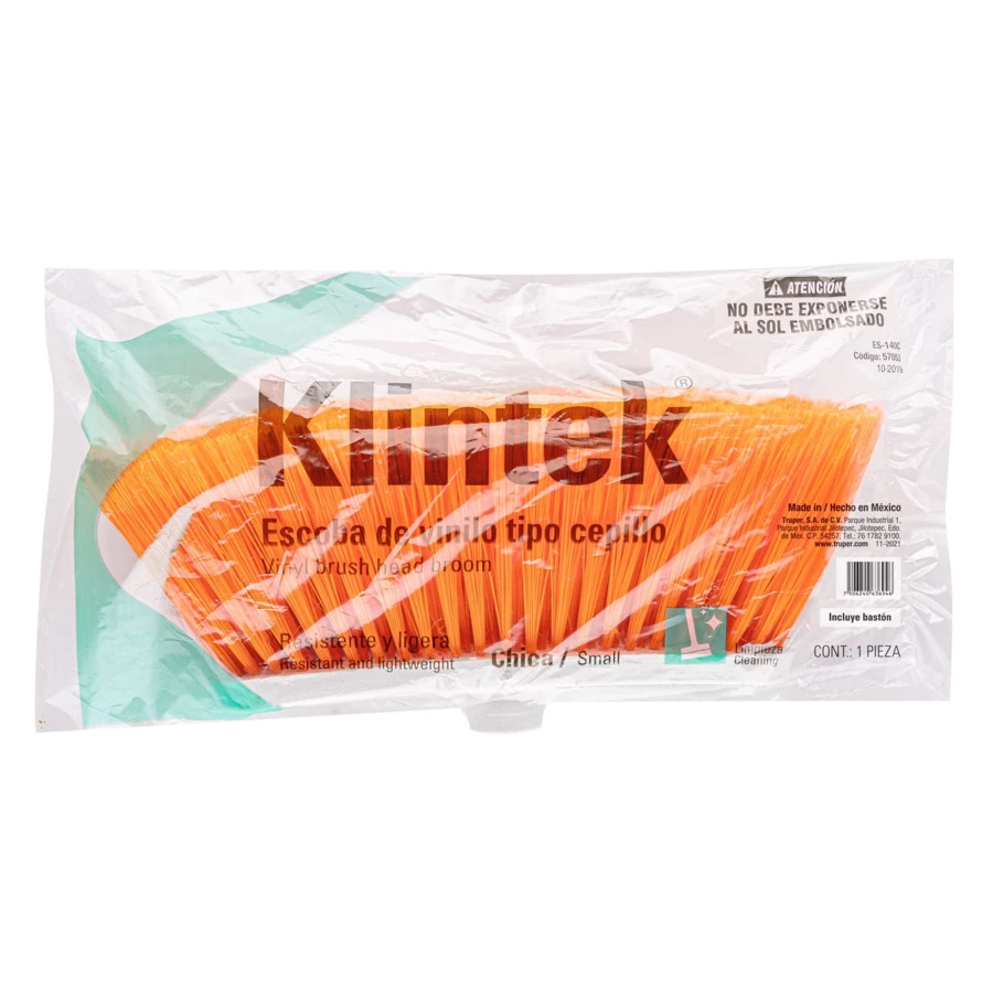 Щетка для уборки Klintek 14х24,5х120 см, ПВХ, ручка дерево,57053