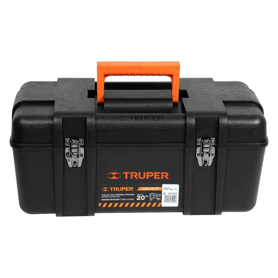 Ящик для инструмента 20 с органайзером Truper 50х27х23 см, пластик, черный, 10380