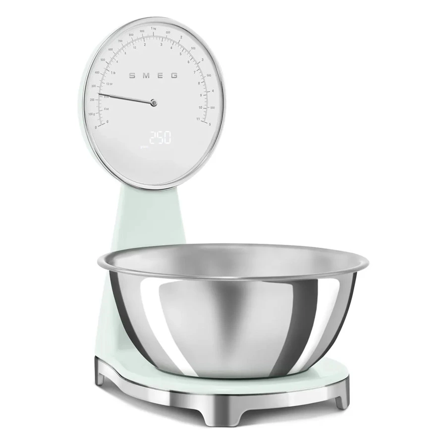 Кухонные весы SMEG KSF01PGWW 27,6х30,9х38,5 см, пастельный зеленый