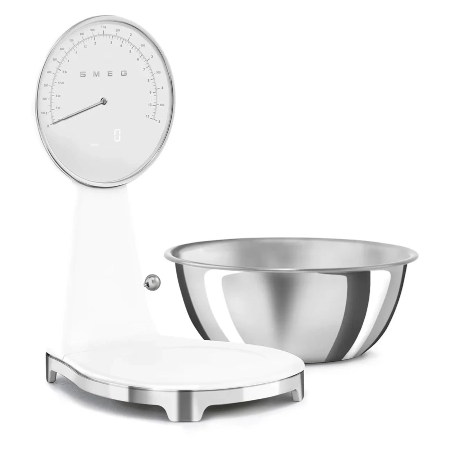Кухонные весы SMEG KSF01WHWW 27,6х30,9х38,5 см, белый