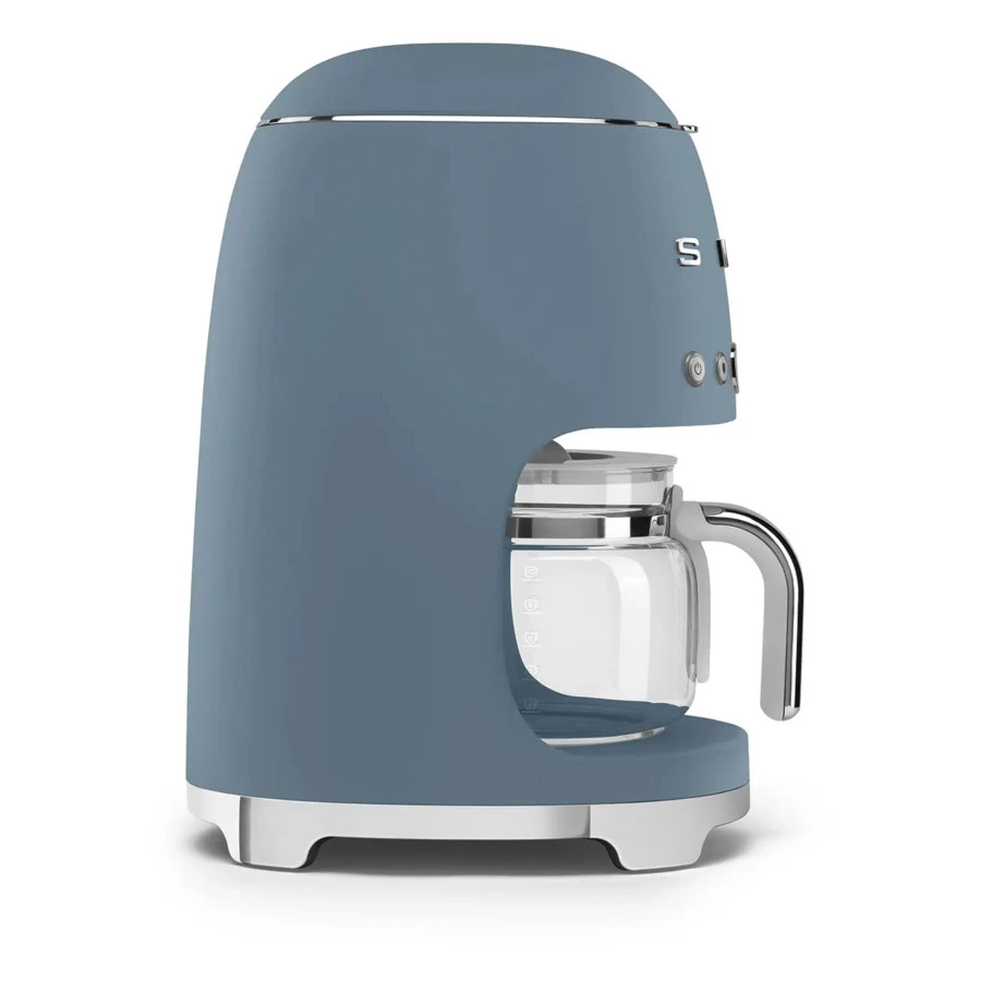 Капельная кофеварка SMEG DCF02SBMEU 1050 Вт, кувшин 1,25 л, с подогревом, синий шторм матовый