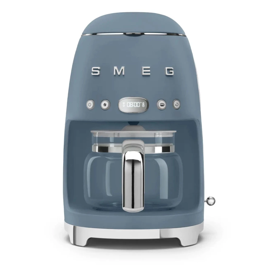 Капельная кофеварка SMEG DCF02SBMEU 1050 Вт, кувшин 1,25 л, с подогревом, синий шторм матовый