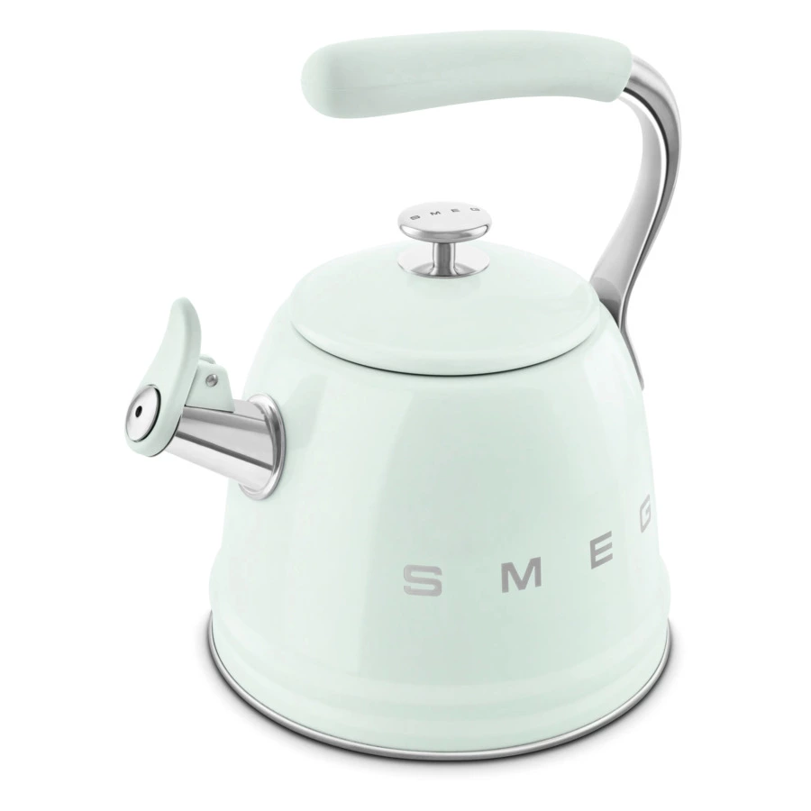 Чайник со свистком SMEG WKF01PG , 2.3 л, пастельный зеленый