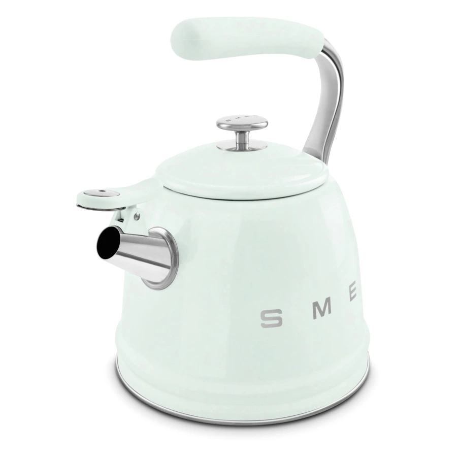 Чайник со свистком SMEG WKF01PG , 2.3 л, пастельный зеленый