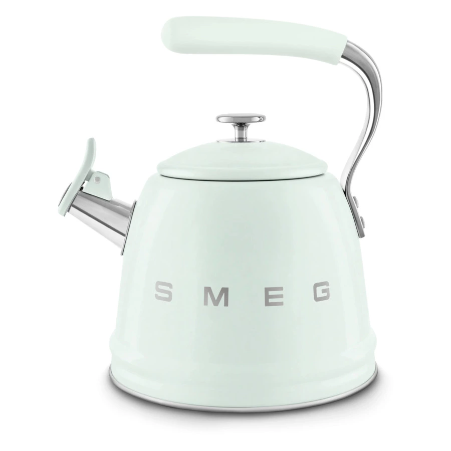 Чайник со свистком SMEG WKF01PG , 2.3 л, пастельный зеленый