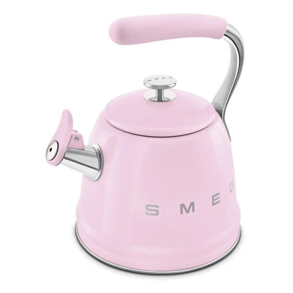 Чайник со свистком SMEG WKF01PK , 2.3 л, розовый