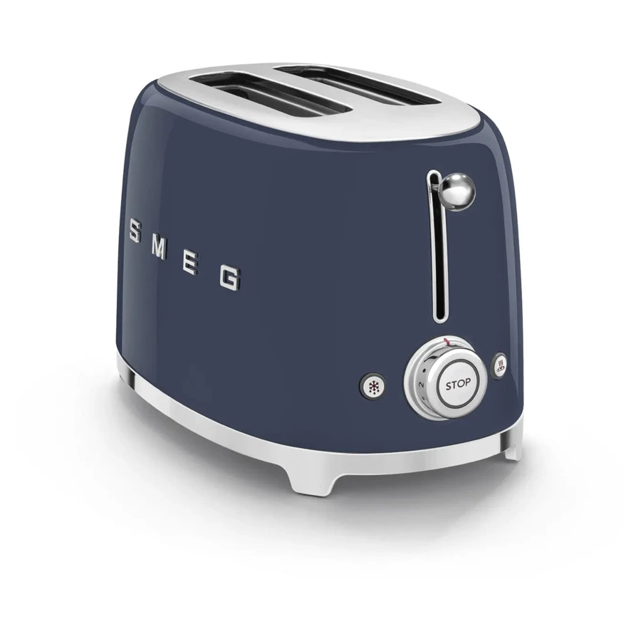 Тостер на 2 ломтика SMEG TSF01NBEU, темно-синий