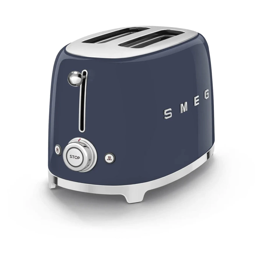 Тостер на 2 ломтика SMEG TSF01NBEU, темно-синий
