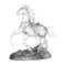 Фигурка Decor de Table Pate de Verre Cristal Лошадка 15х14 см, белая, хрустальное тесто, п/к