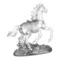 Фигурка Decor de Table Pate de Verre Cristal Лошадка 15х14 см, белая, хрустальное тесто, п/к