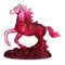 Фигурка Decor de Table Pate de Verre Cristal Лошадка 15х14 см, красная, хрустальное тесто, п/к