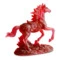 Фигурка Decor de Table Pate de Verre Cristal Лошадка 15х14 см, красная, хрустальное тесто, п/к