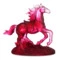 Фигурка Decor de Table Pate de Verre Cristal Лошадка 15х14 см, красная, хрустальное тесто, п/к