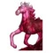 Фигурка Decor de Table Pate de Verre Cristal Лошадка 15х14 см, красная, хрустальное тесто, п/к