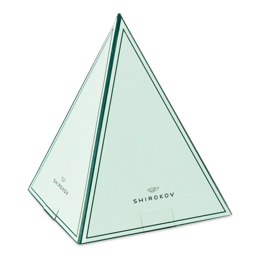 Украшение Shirokov Шишка 8 см, белое, хрустальное тесто, бордовая лента, п/к