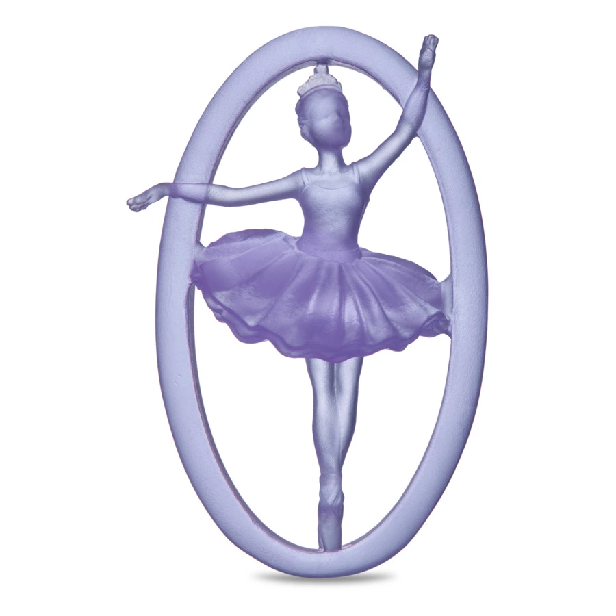 Елочное украшение Decor de Table Pate de Verre Cristal Балерина 8 см, хрустальное тесто, п/к