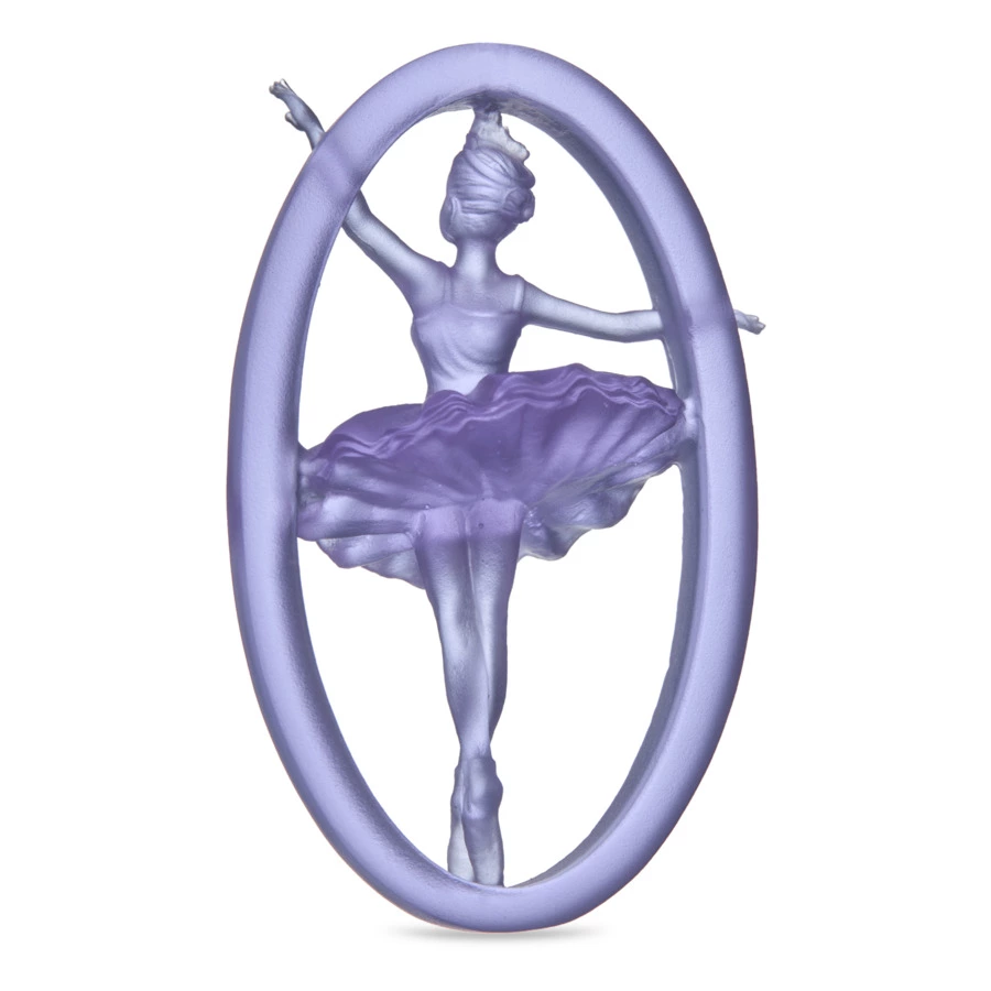 Елочное украшение Decor de Table Pate de Verre Cristal Балерина 8 см, хрустальное тесто, п/к