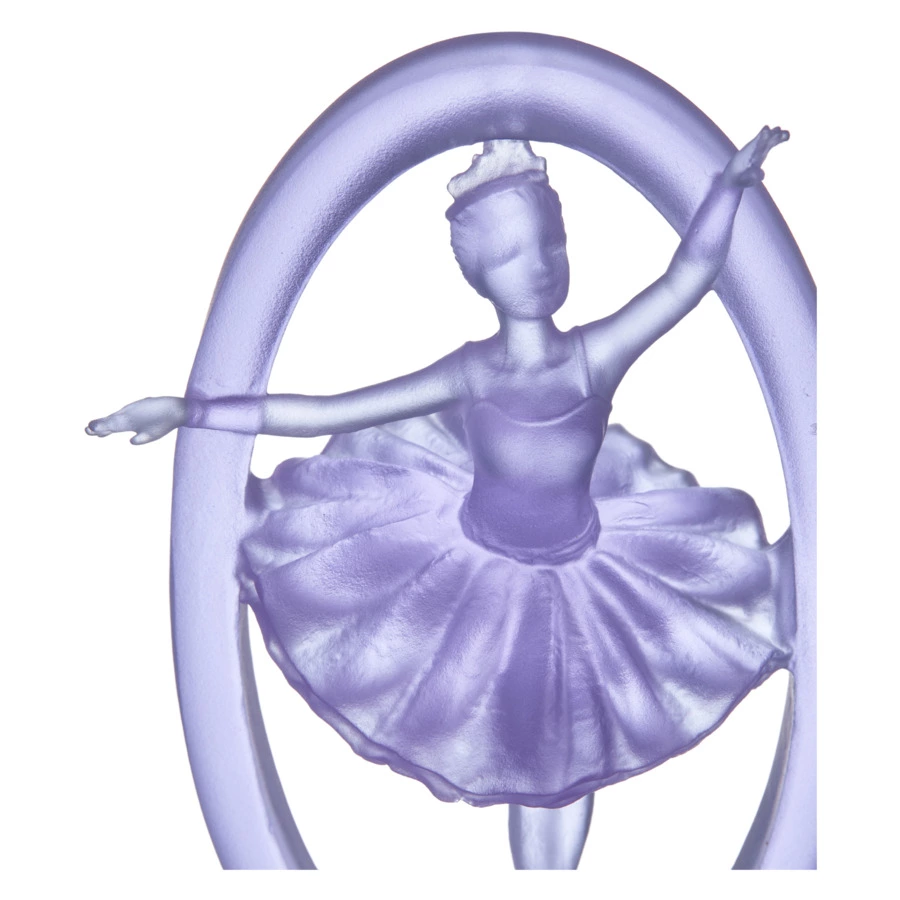 Елочное украшение Decor de Table Pate de Verre Cristal Балерина 8 см, хрустальное тесто, п/к