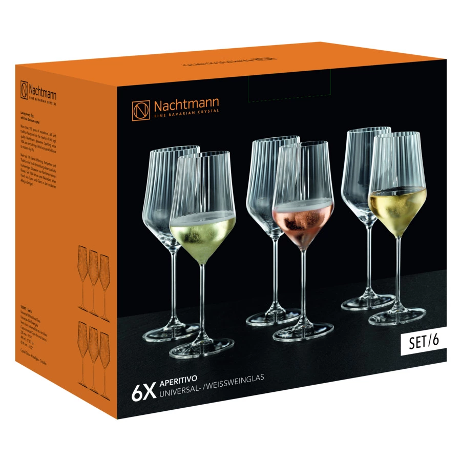 Набор бокалов для белых вин Nachtmann Aperitivo 490 мл, 6 шт, стекло хрустальное, п/к