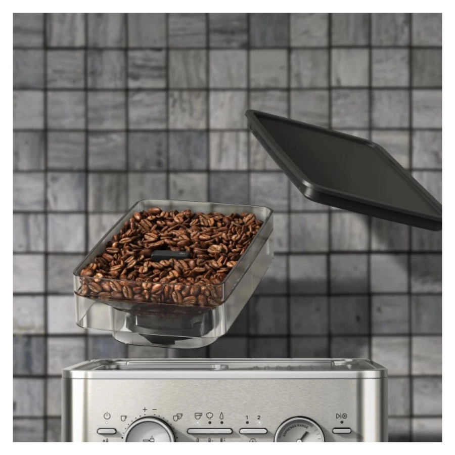 Полуавтоматическая эспрессо машина с кофемолкой KitchenAid, 5KES6551ESX, нержавеющая сталь