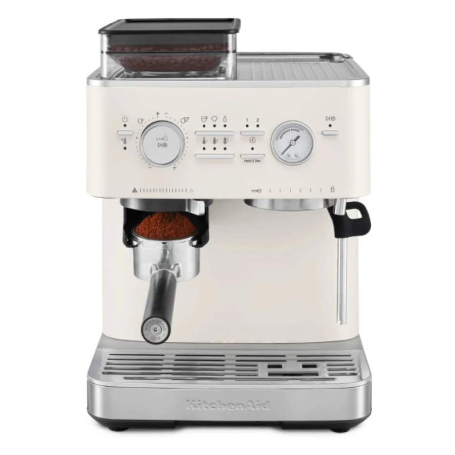Полуавтоматическая эспрессо машина с кофемолкой KitchenAid, 5KES6551EPL, фарфорово-белый