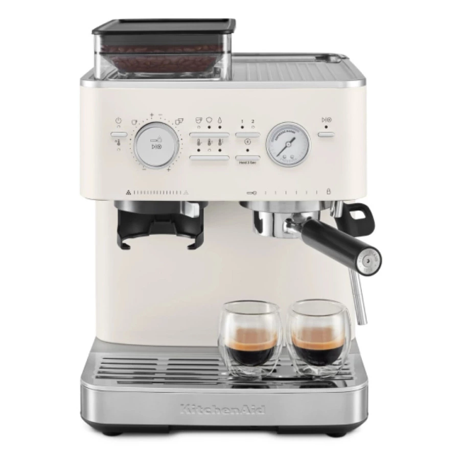 Полуавтоматическая эспрессо машина с кофемолкой KitchenAid, 5KES6551EPL, фарфорово-белый