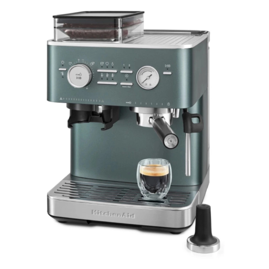 Полуавтоматическая эспрессо машина с кофемолкой KitchenAid, 5KES6551EJP, ягода можжевельника