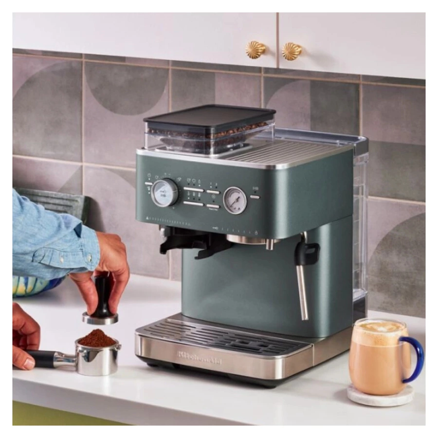 Полуавтоматическая эспрессо машина с кофемолкой KitchenAid, 5KES6551EJP, ягода можжевельника