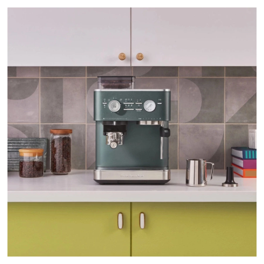 Полуавтоматическая эспрессо машина с кофемолкой KitchenAid, 5KES6551EJP, ягода можжевельника