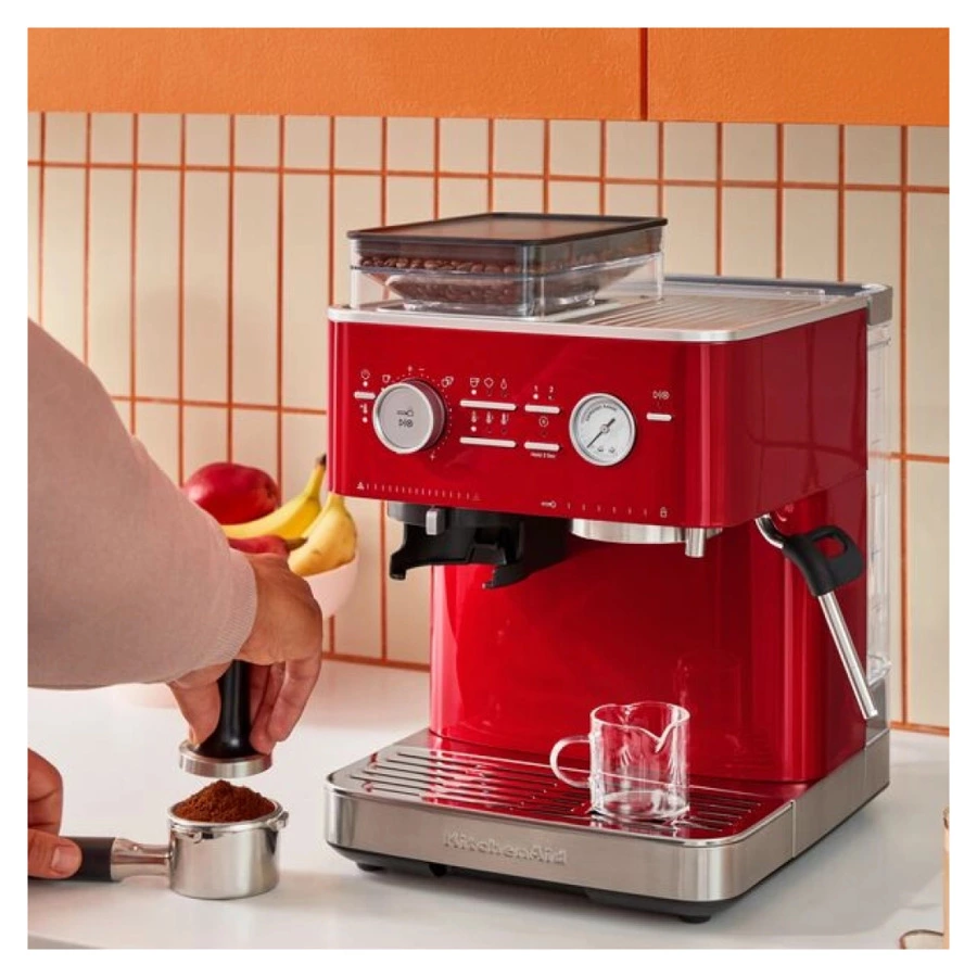 Полуавтоматическая эспрессо машина с кофемолкой KitchenAid, 5KES6551ECA, карамельное яблоко