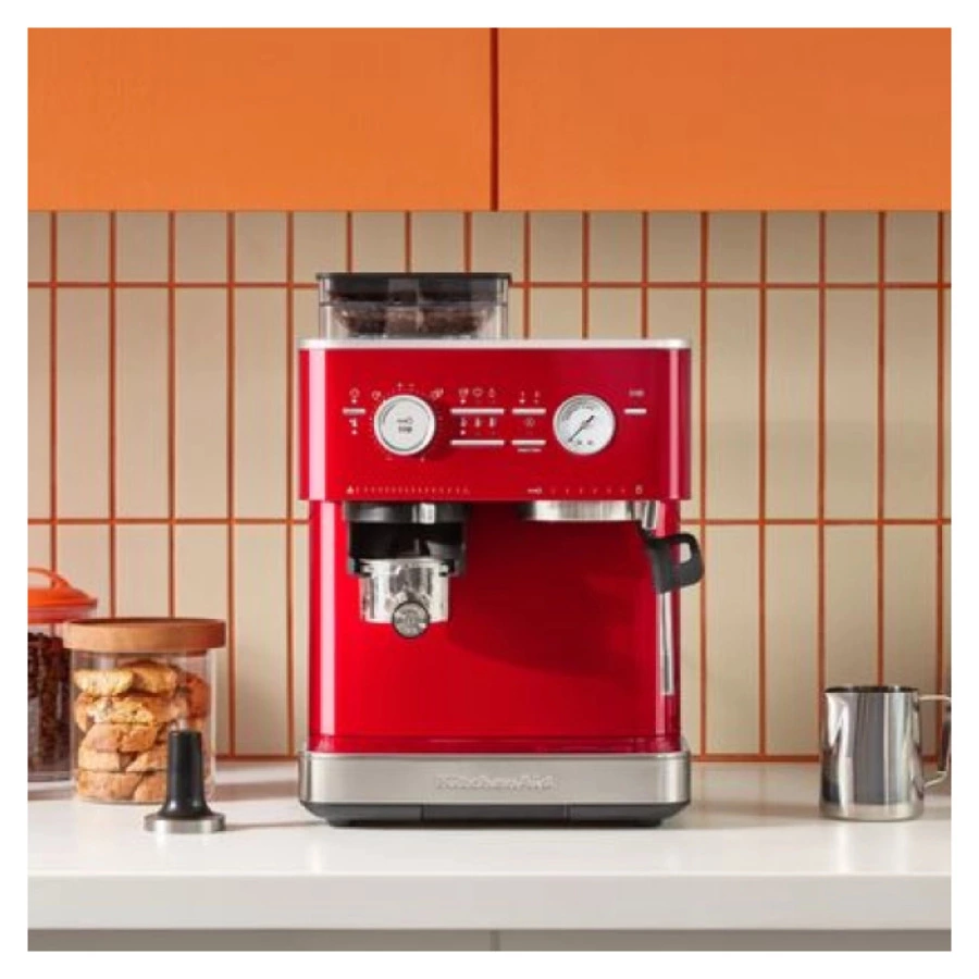 Полуавтоматическая эспрессо машина с кофемолкой KitchenAid, 5KES6551ECA, карамельное яблоко