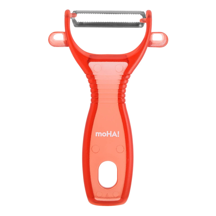 Овощечистка универсальная MoHa 13 см, пластик, красная