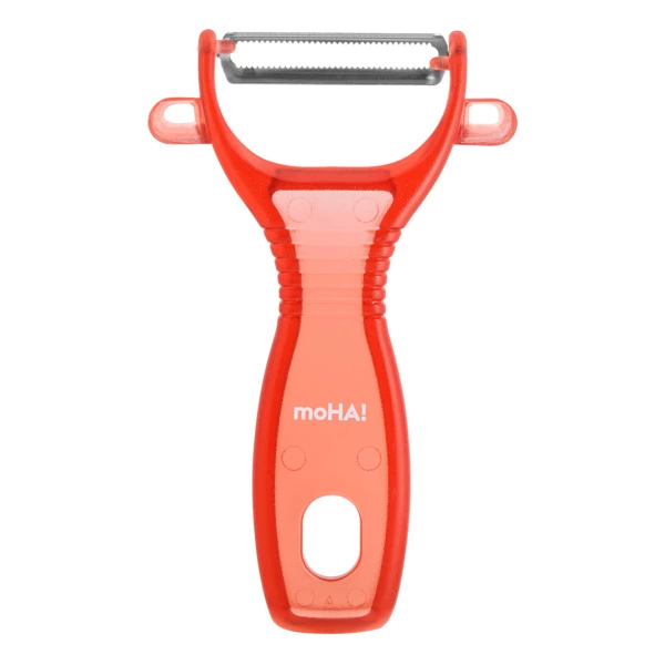 Овощечистка универсальная MoHa 13 см, пластик, красная