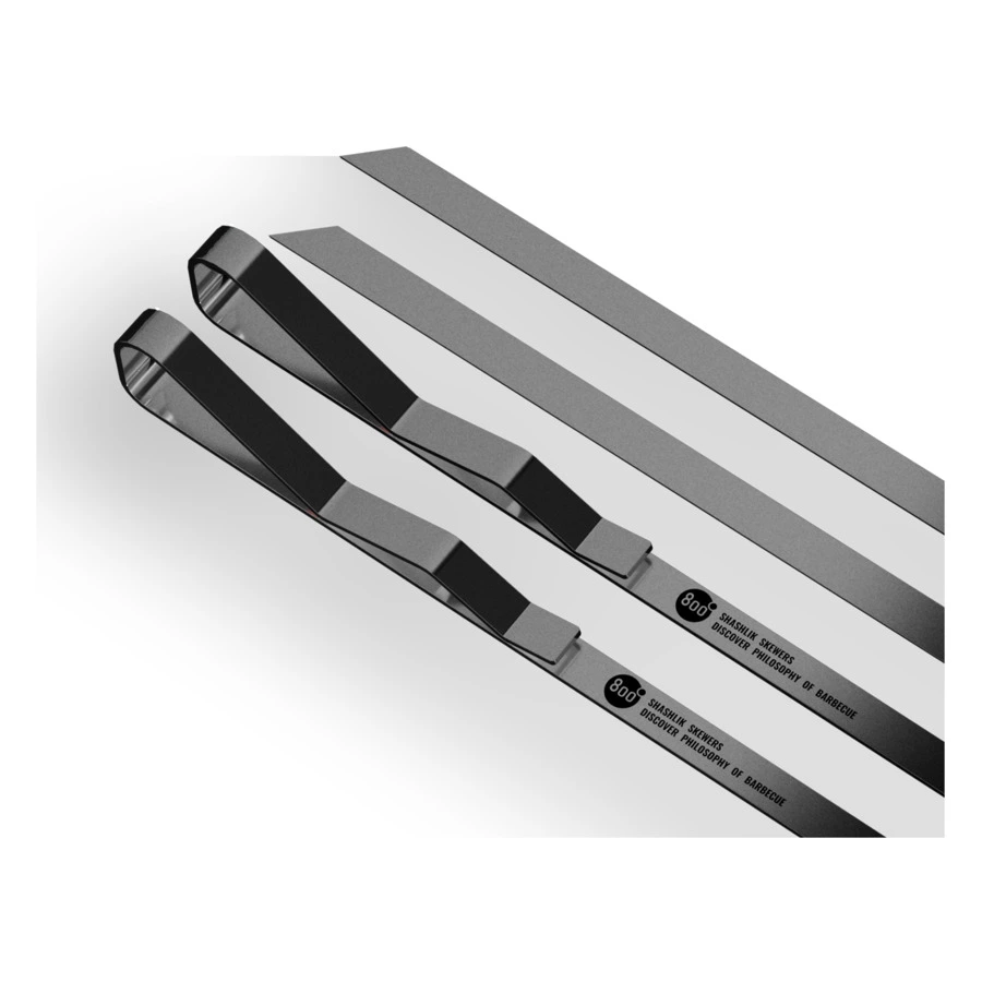 Набор шампуров шашлычных 800 Degrees Shashlik Skewers 51см, 6 шт, сталь нержавеющая